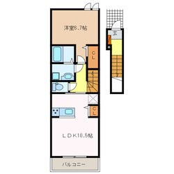 プレイスメゾンⅠの物件間取画像